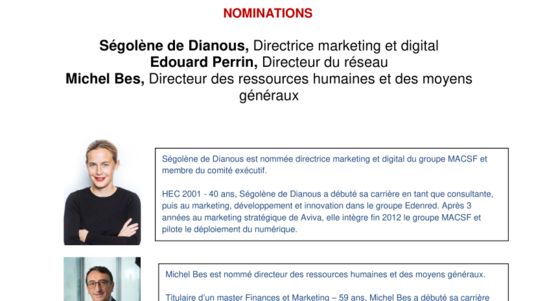 Nominations Comex