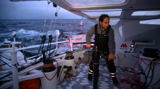 [PHOTO] Morgan Lagravière, co-skipper Imoca MACSF -Défi Azimut 2019