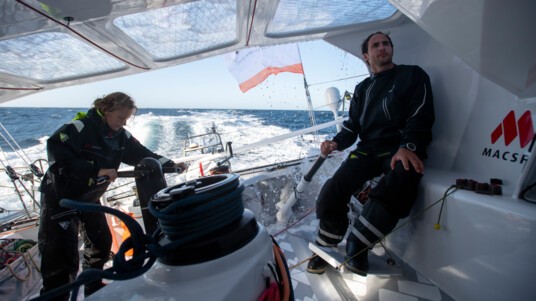 [PHOTO] Isabelle Joschke et Morgan Lagravière pendant le Défi Azimut 2019