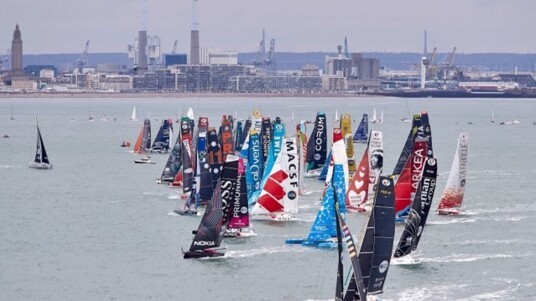 La flotte au départ de la Transat Jacques Vabre 2019