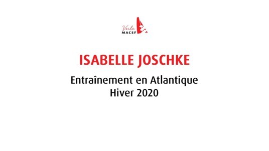 [VIDEO] Entraînement d'Isabelle Joschke dans l'Atlantique sur l'IMOCA MACSF - Hiver 2020