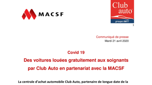 Location de voitures gratuites avec Club Auto [PDF]