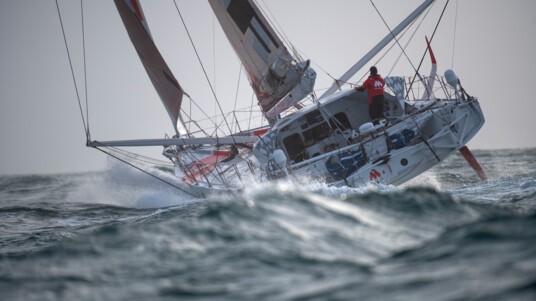 [PHOTO] Navigation d'Isabelle Joschke avant le Vendée Globe 2020