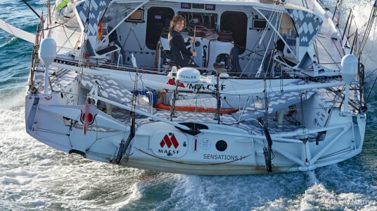 [PHOTO] Balcon arrière de l'IMOCA MACSF avant l'avarie