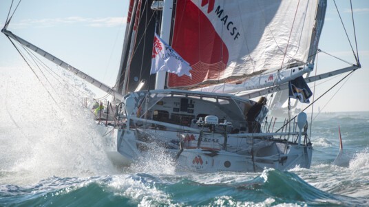 [PHOTO] L'IMOCA MACSF au départ du Vendée Globe
