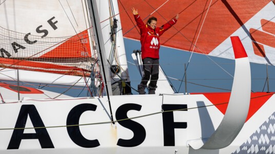 [PHOTO] Isabelle Joschke à son arrivée aux Sables d'Olonne
