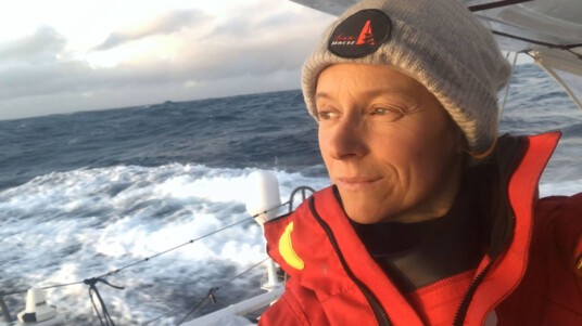 [PHOTO] Isabelle Joschke pendant le Vendée Globe