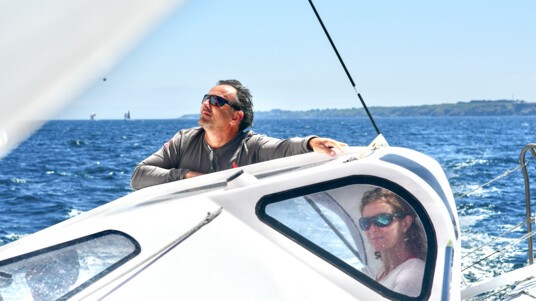 [PHOTO] Isabelle Joschke et Alain Gautier ensemble sur le Défi Azimut