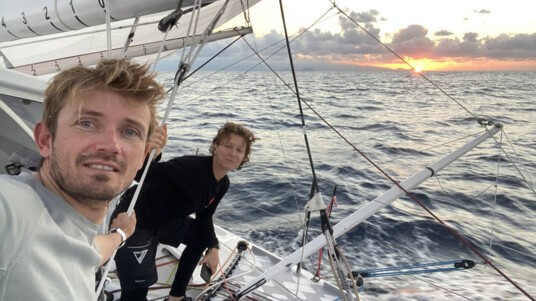 [PHOTO] Isabelle Joschke et Fabien Delahaye lors de la Transat Jacques Vabre 2021