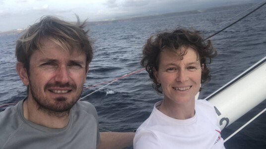 [PHOTO] Isabelle Joschke et Fabien Delahaye lors de la Transat Jacques Vabre 2021