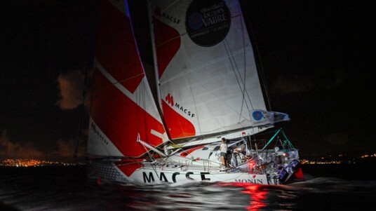 [PHOTO] L'IMOCA MACSF en approche de la ligne d'arrivée de la Transat Jacques Vabre 2021