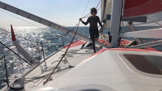 [PHOTO] Entraînement au large de Lorient pour Isabelle Joschke