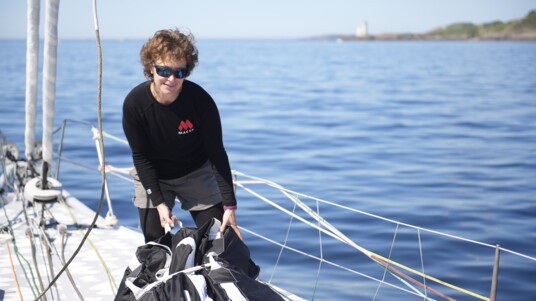 [PHOTO] Isabelle Joschke avant le départ de la Guyader Bermudes 1000 Race