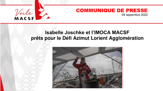 [PDF]  Isabelle Joschke et l’IMOCA MACSF prêts pour le Défi Azimut Lorient Agglomération
