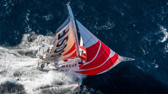[PHOTO] L'IMOCA MACSF prêt pour le départ