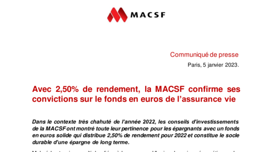 [PDF] Communiqué assurance vie performances 2022