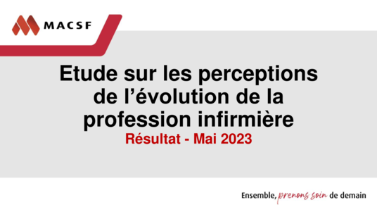 [ETUDE] La profession infirmière en 2023 - Regards croisés et perspectives