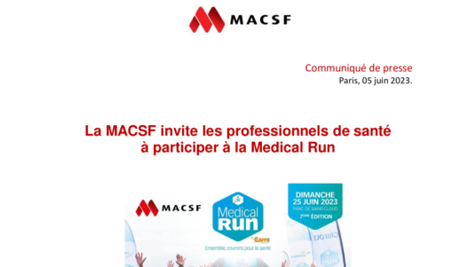 La MACSF soutient la Medical Run en faveur de la Cami Sport & Cancer -  Newsroom MACSF