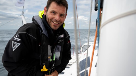 [PHOTO] Pierre Brasseur, co-skipper d'Isabelle Joschke en 2023