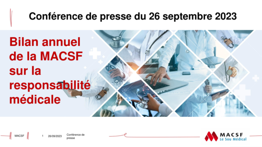 [PRESENTATION] La responsabilité médicale : conférence de presse du 26/09/2023