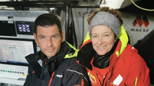 [PHOTO] Isabelle Joschke et Pierre Brasseur au départ de Lorient