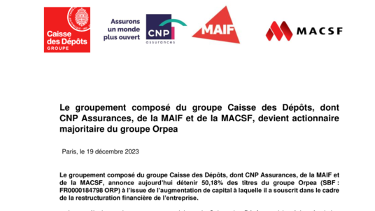 [PDF] Communiqué - Le groupement Caisse des Dépôts CNP Assurances MAIF et MACSF ...