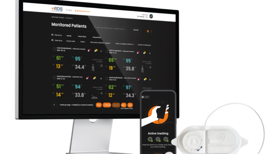 [PHOTO] RDS : Ecran mobile et patch connecté pour monitorer un patient