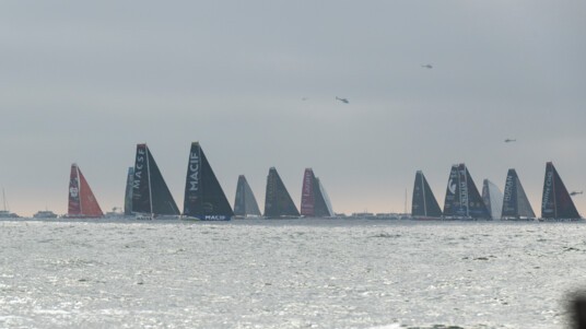 [PHOTO] L'IMOCA MACSF au départ du Vendée Globe