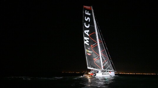 [PHOTO] L'IMOCA MACSF au passage de la ligne d'arrivée du Vendée Globe 2024-2025