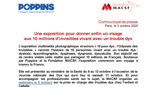 [PDF] Communiqué de presse - Exposition Dix pour dys