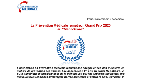[PDF] Grand Prix 2025 de la Prévention Médicale