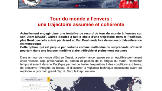 [PDF] Communiqué de presse-Tour du monde à l’envers  une trajectoire assumée et cohérente .pdf