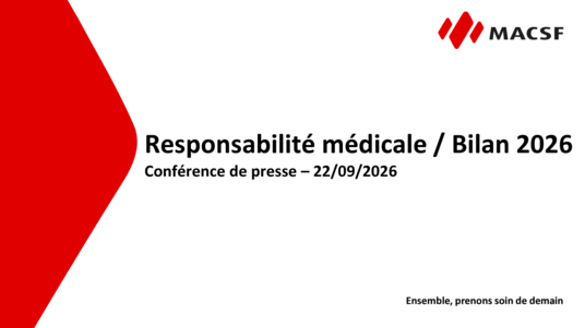 [Dossier de presse] Bilan MACSF Responsabilité médicale 2026