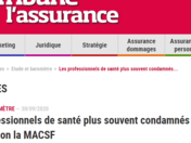 Les professionnels de santé plus souvent condamnés au civil en 2019, selon la MACSF