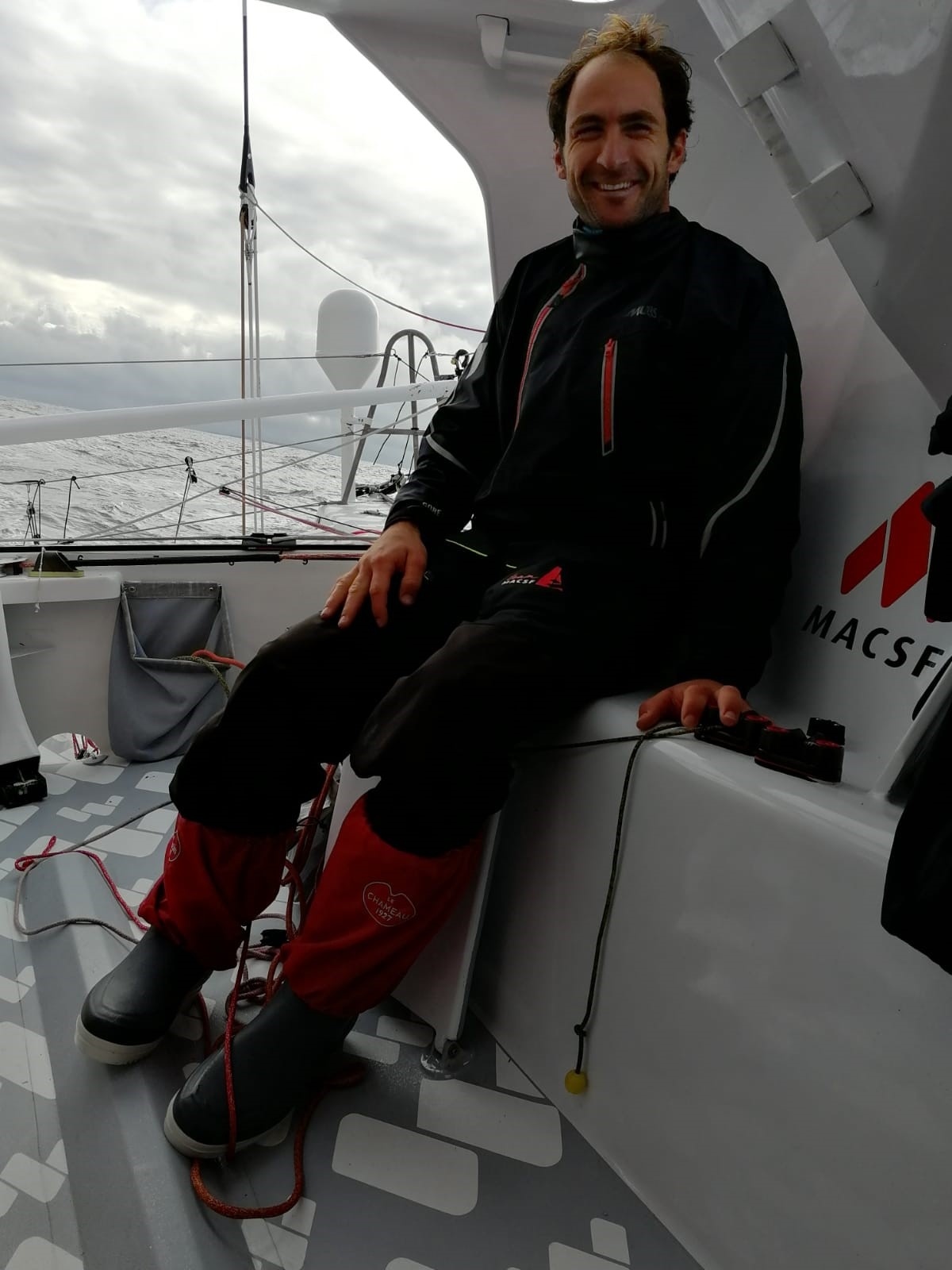 Morgan Lagravière, co-skipper de l'IMOCA MACSF