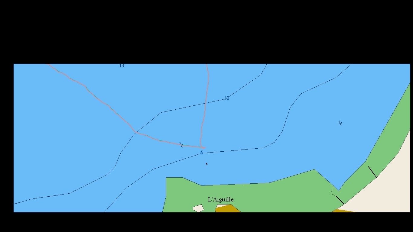 Cartograhie - Trace de l'IMOCA MACSF à Etretat  le 27/10/2019