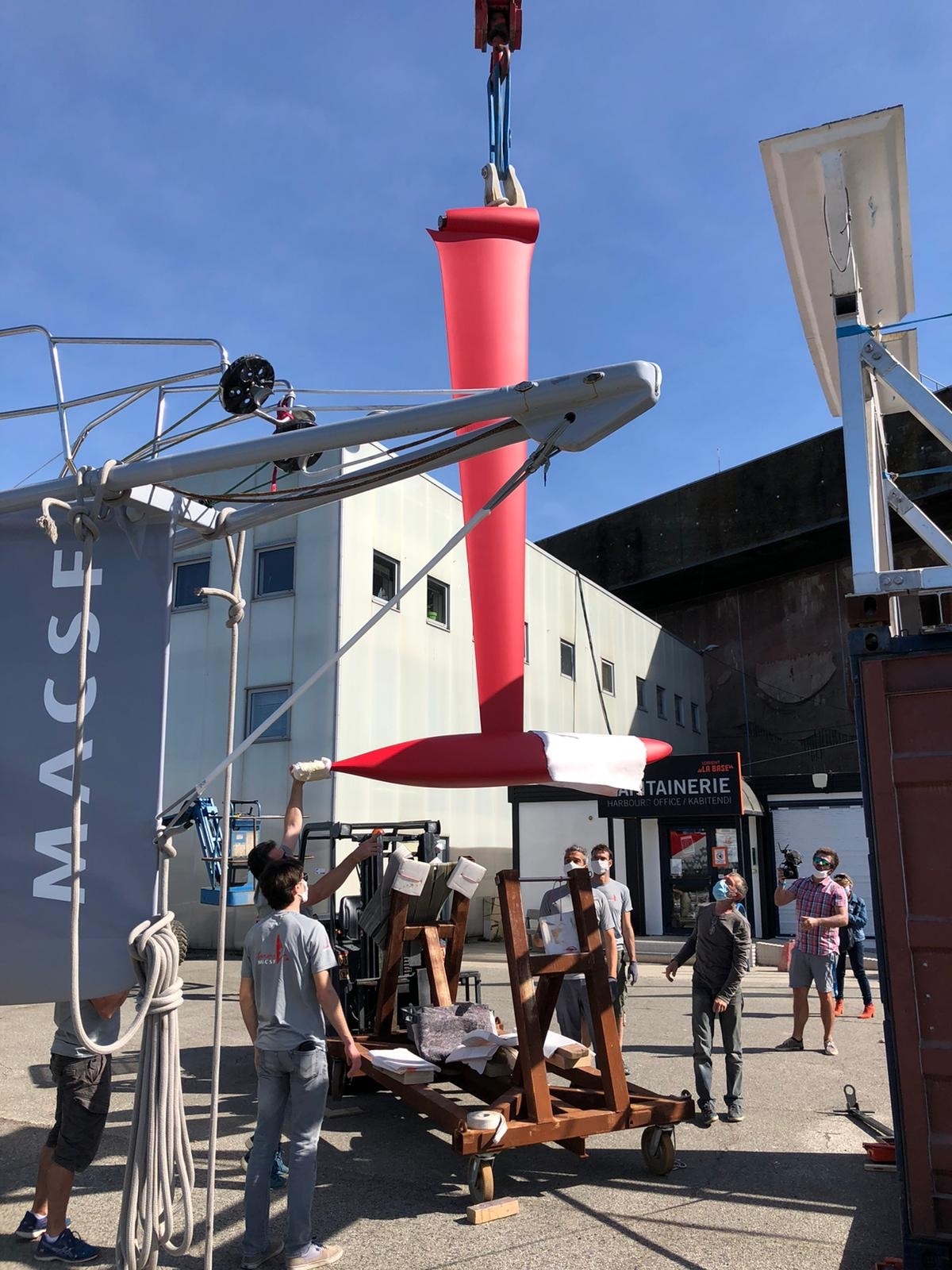 [PHOTO] Quille de l'IMOCA MACSF