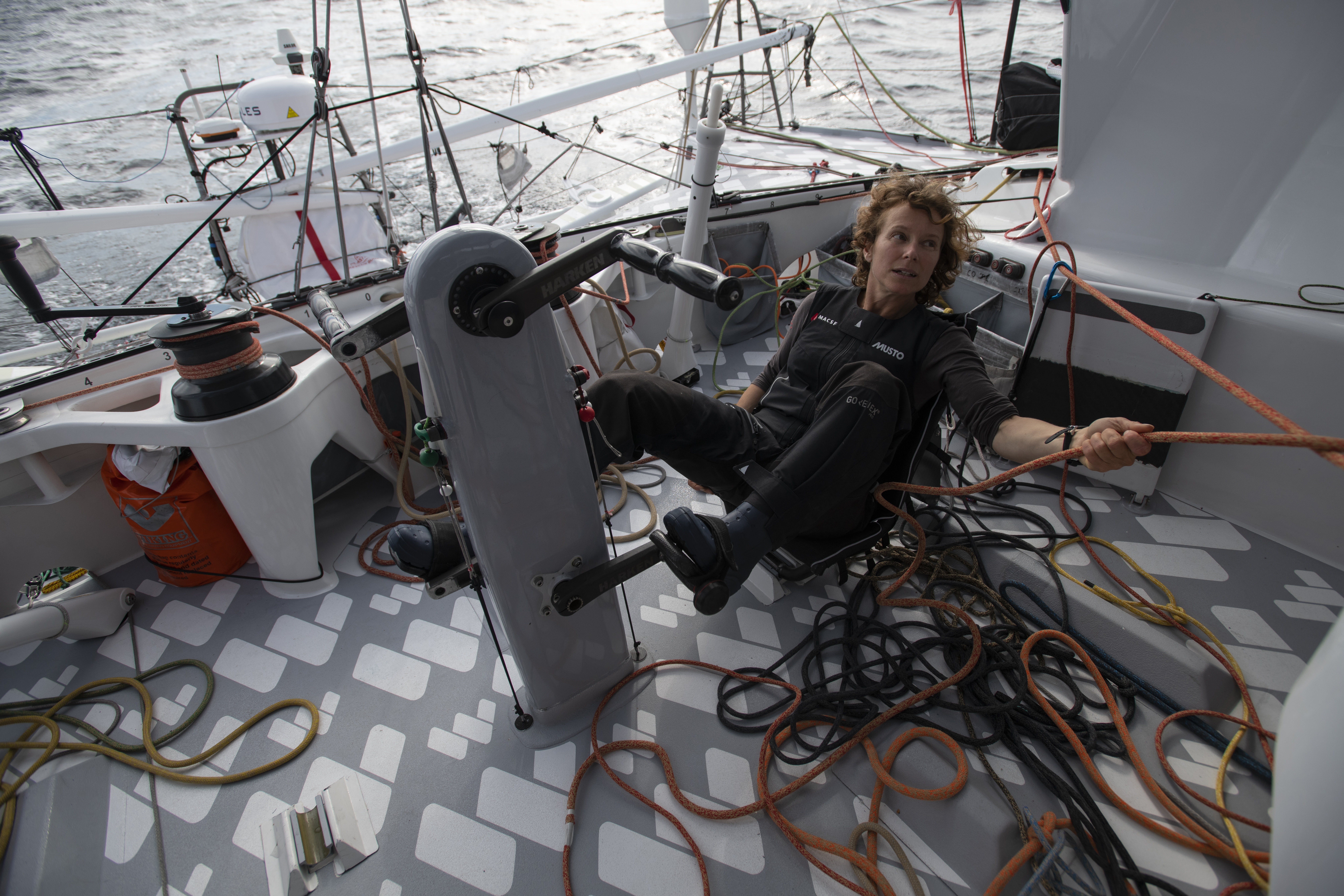 [PHOTO] Pédalier IMOCA MACSF
