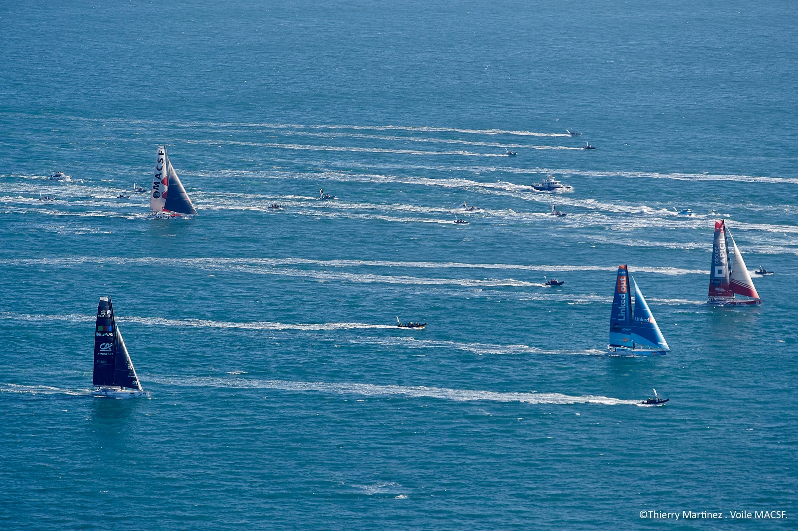 [PHOTO] Vue aérienne du départ du Vendée Globe