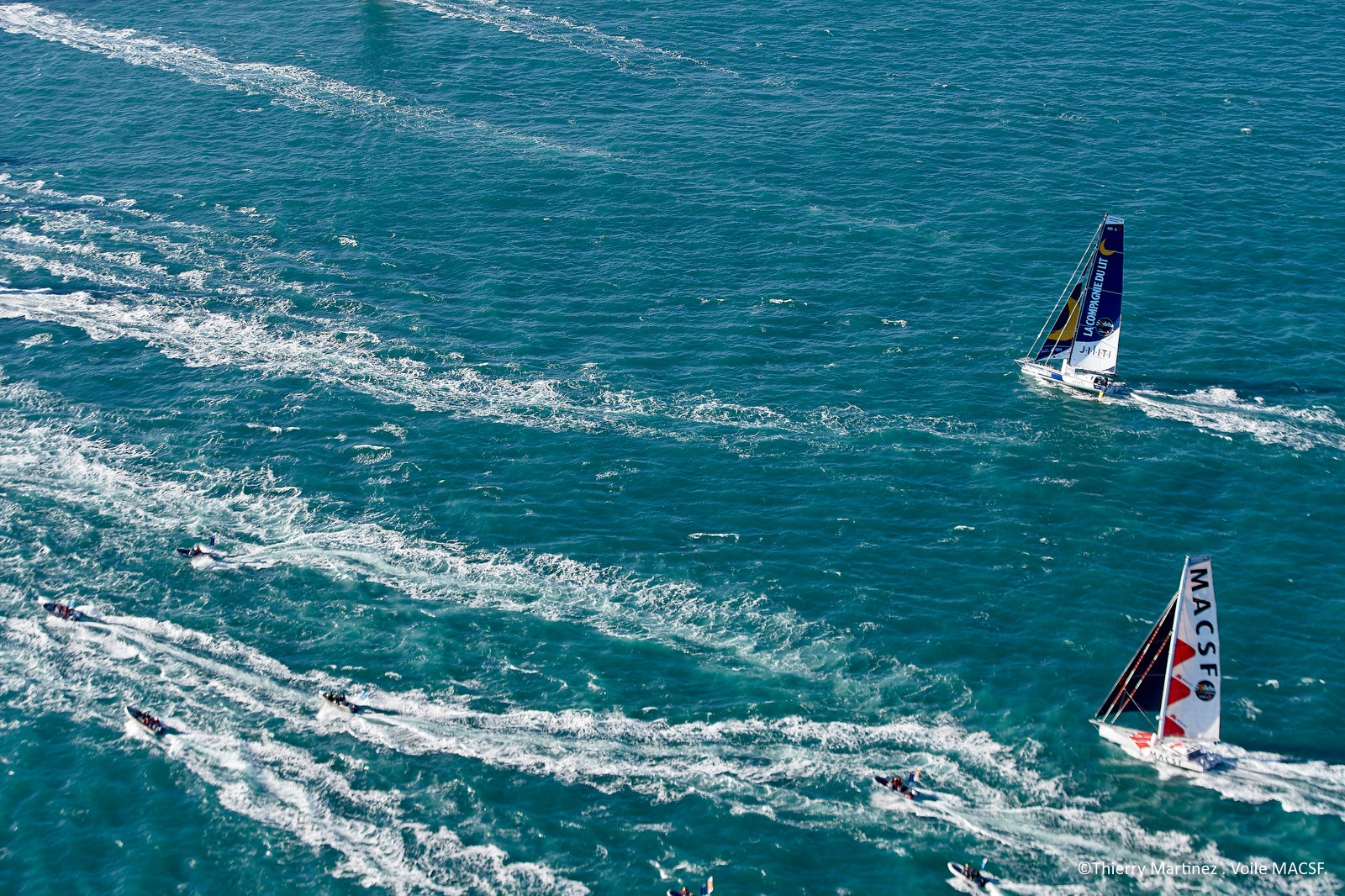 [PHOTO] Vue aérienne du départ du Vendée Globe