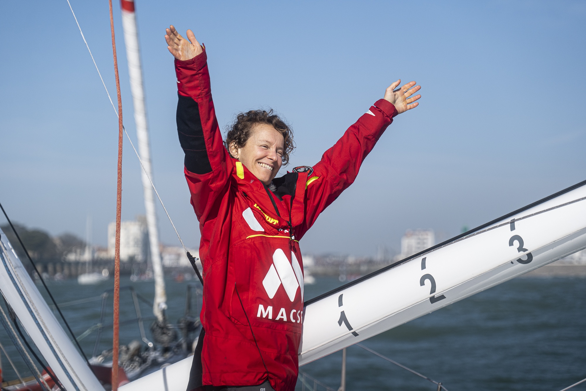 [PHOTO] Isabelle Joschke à son arrivée aux Sables d'Olonne