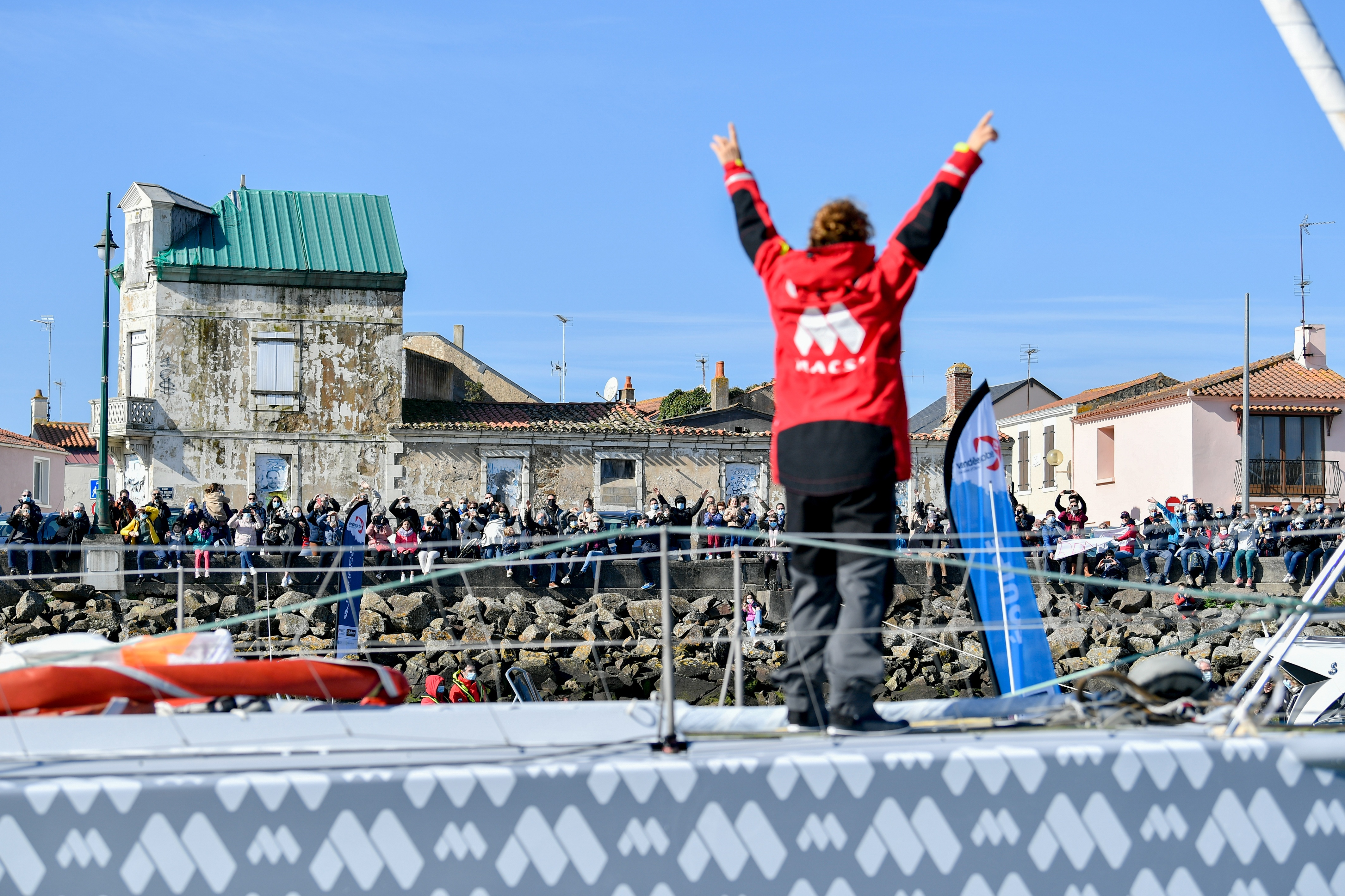 [PHOTO] Isabelle Joschke dans le chenal des Sables d'Olonne