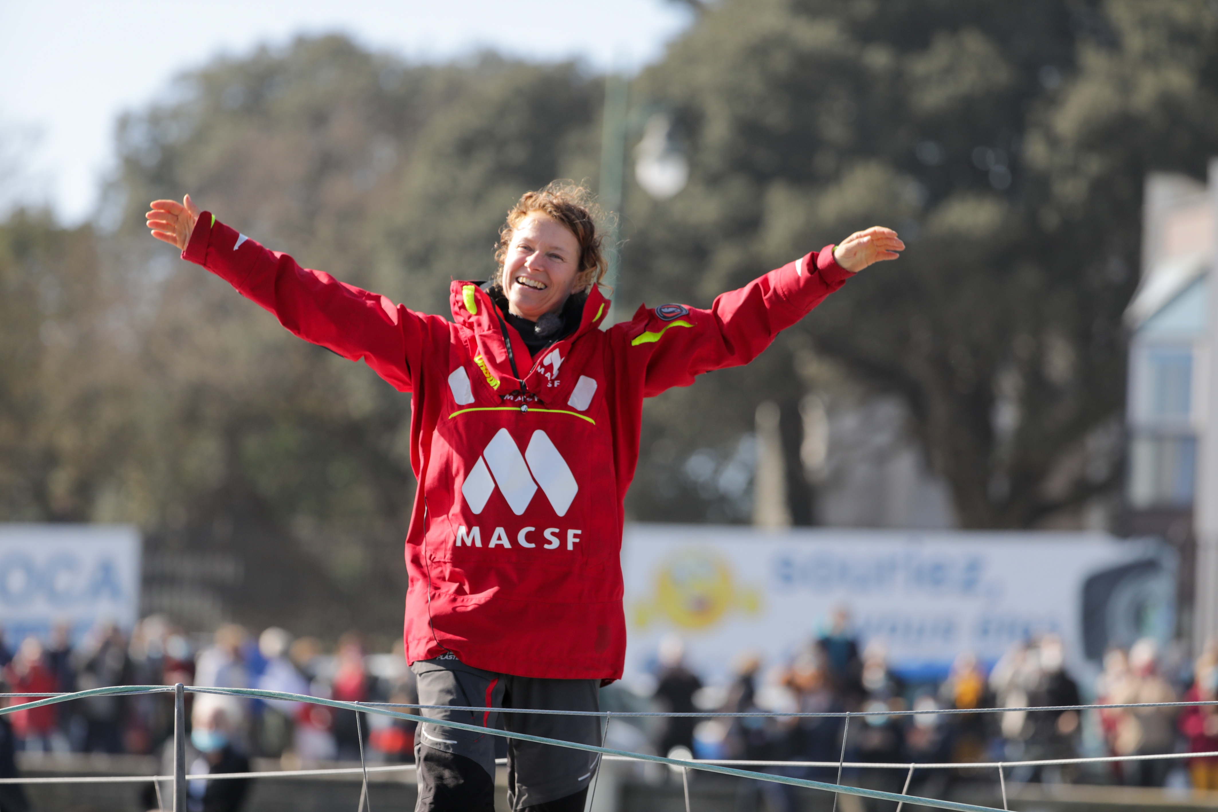 [PHOTO] Isabelle Joschke dans le chenal des Sables d'Olonne