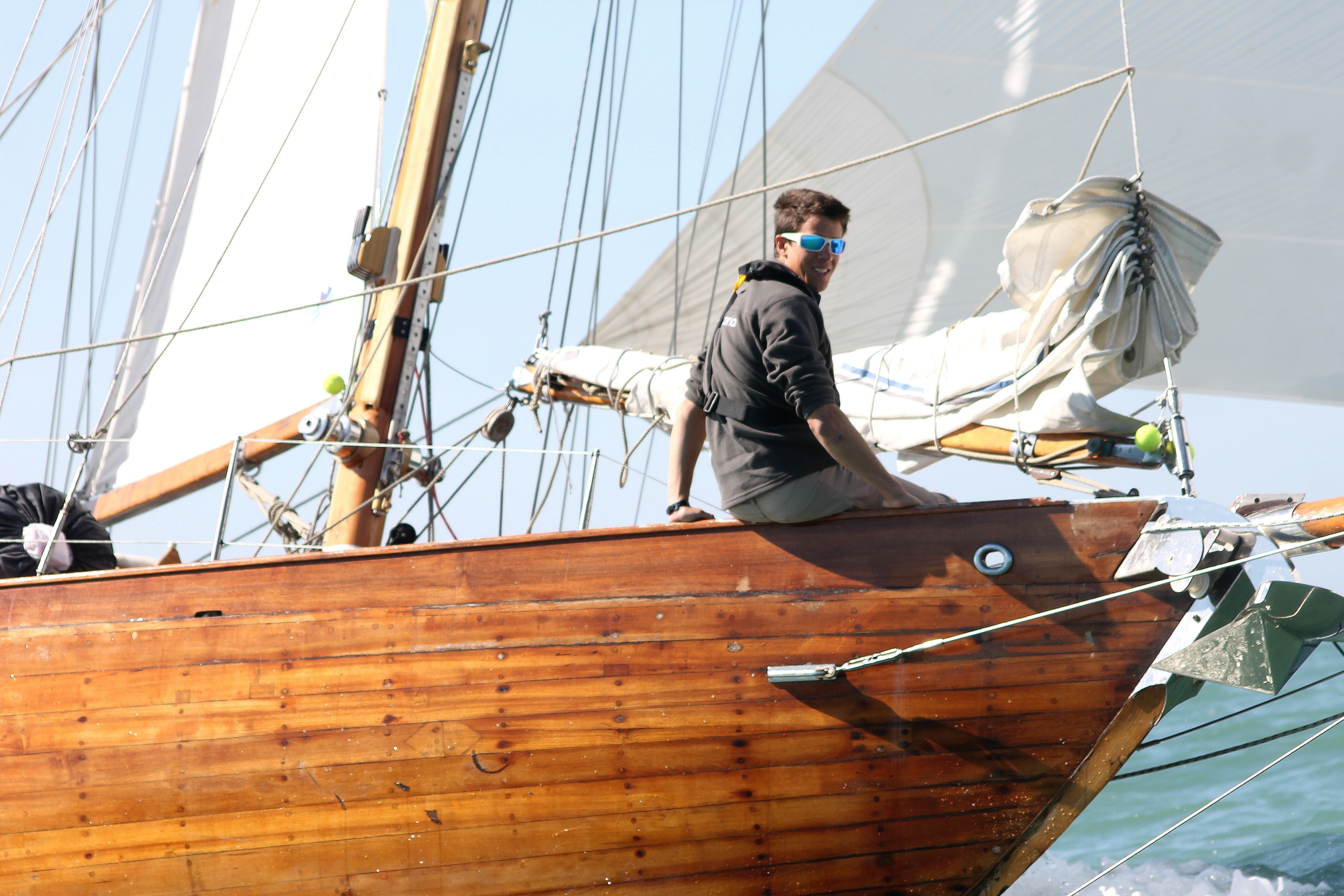 [PHOTO] Etudiant sur un yacht ancien au Defi des Midships