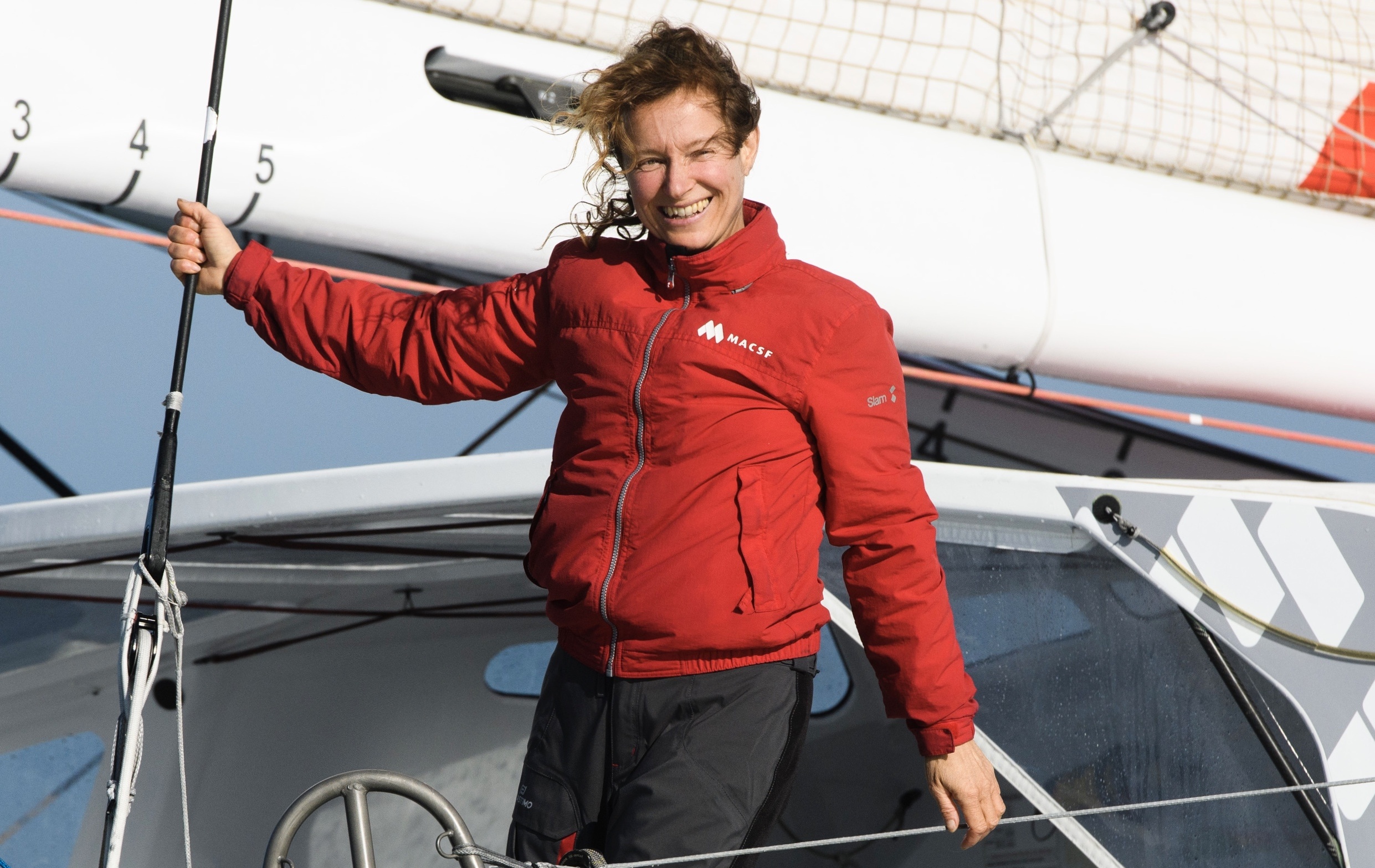 [PHOTO] Isabelle Joschke à son arrivée aux Sables d'Olonne