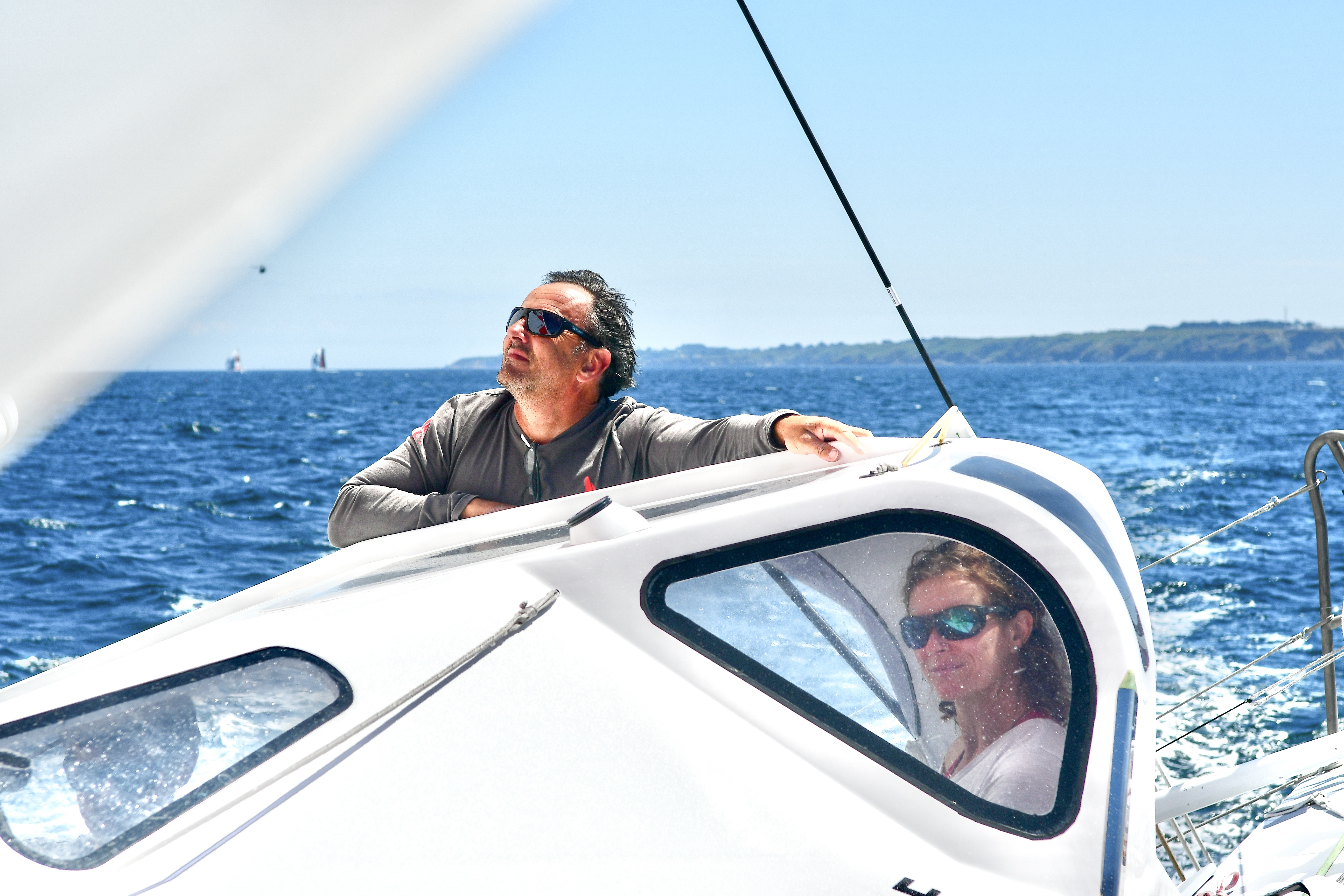 [PHOTO] Isabelle Joschke et Alain Gautier ensemble sur le Défi Azimut