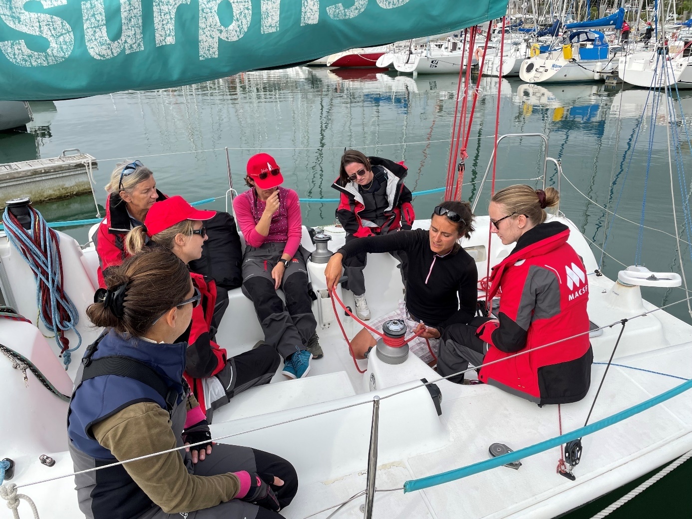 [PHOTO] Voie : équipage 100% féminin et santé pour le Spi Ouest France