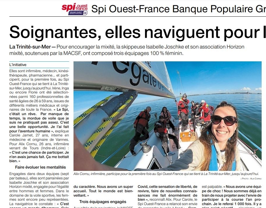 Spi Ouest France - article les soignantes.JPG