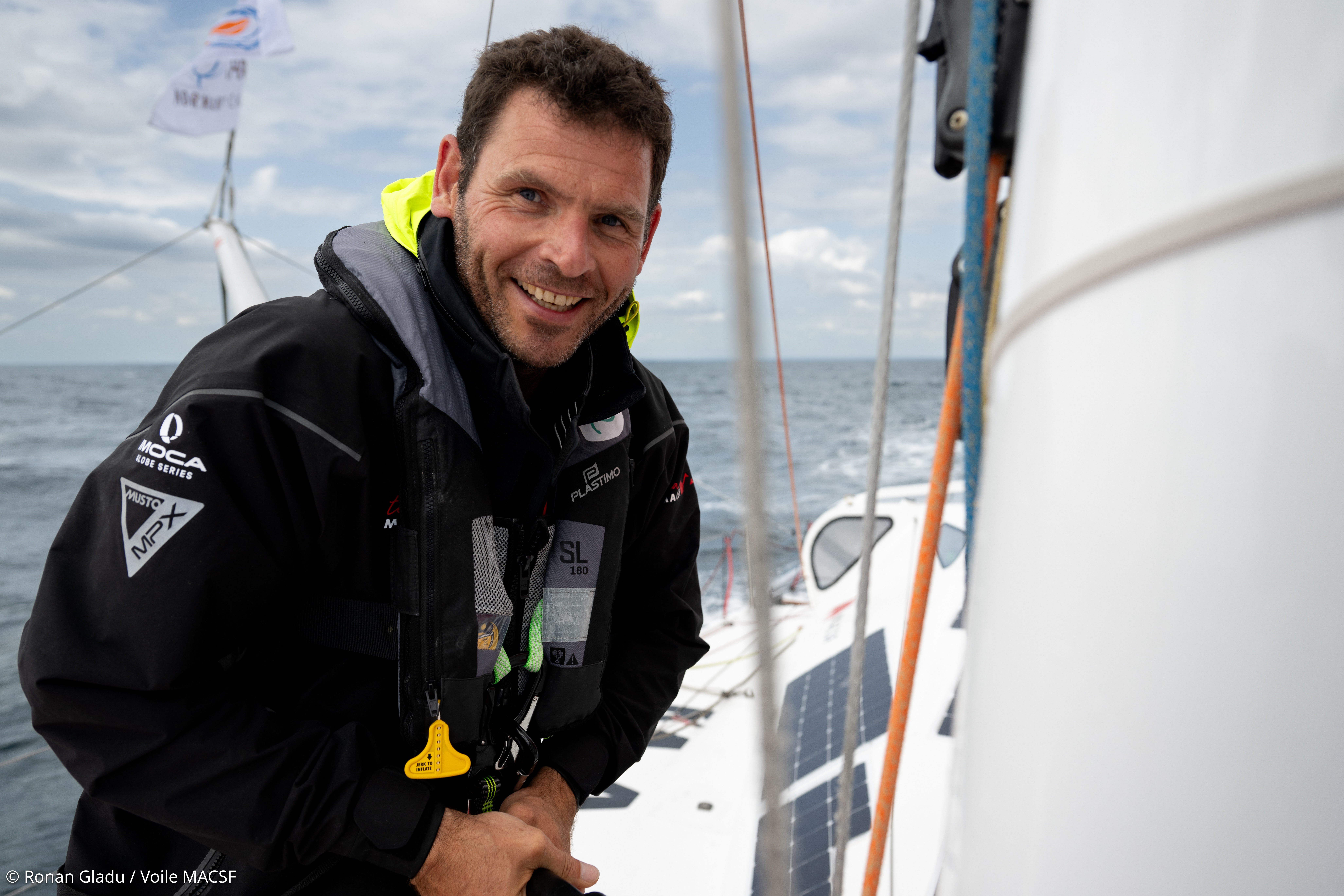 [PHOTO] Pierre Brasseur, co-skipper d'Isabelle Joschke en 2023