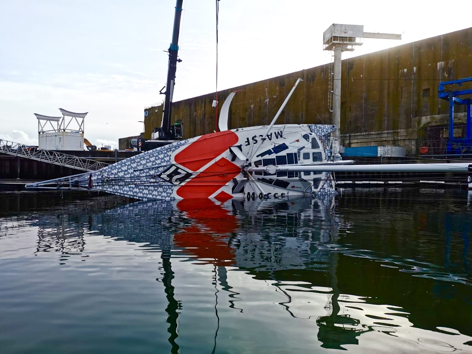 [PHOTO] L'IMOCA MACSF lors de son test à 90°